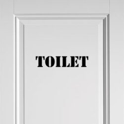 Deurstickers Kistletter Tekst