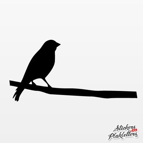 Vogel Op Tak Sticker