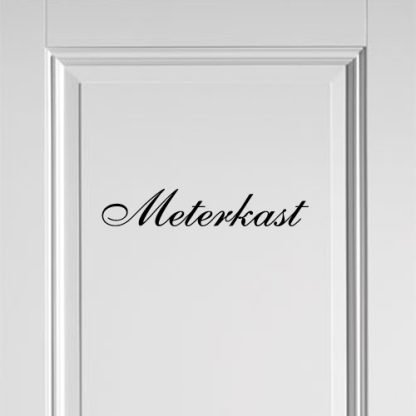Deursticker Meterkast (sierletter) bestellen | Stickers en Plakletters