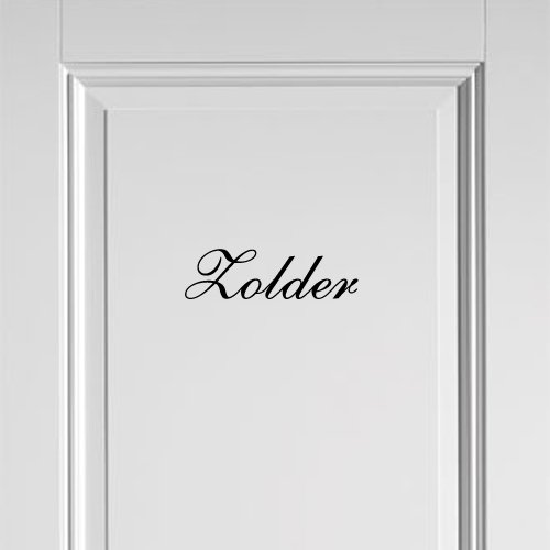 Deursticker Zolder Sierletter