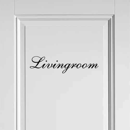 Deursticker Livingroom SIerletter